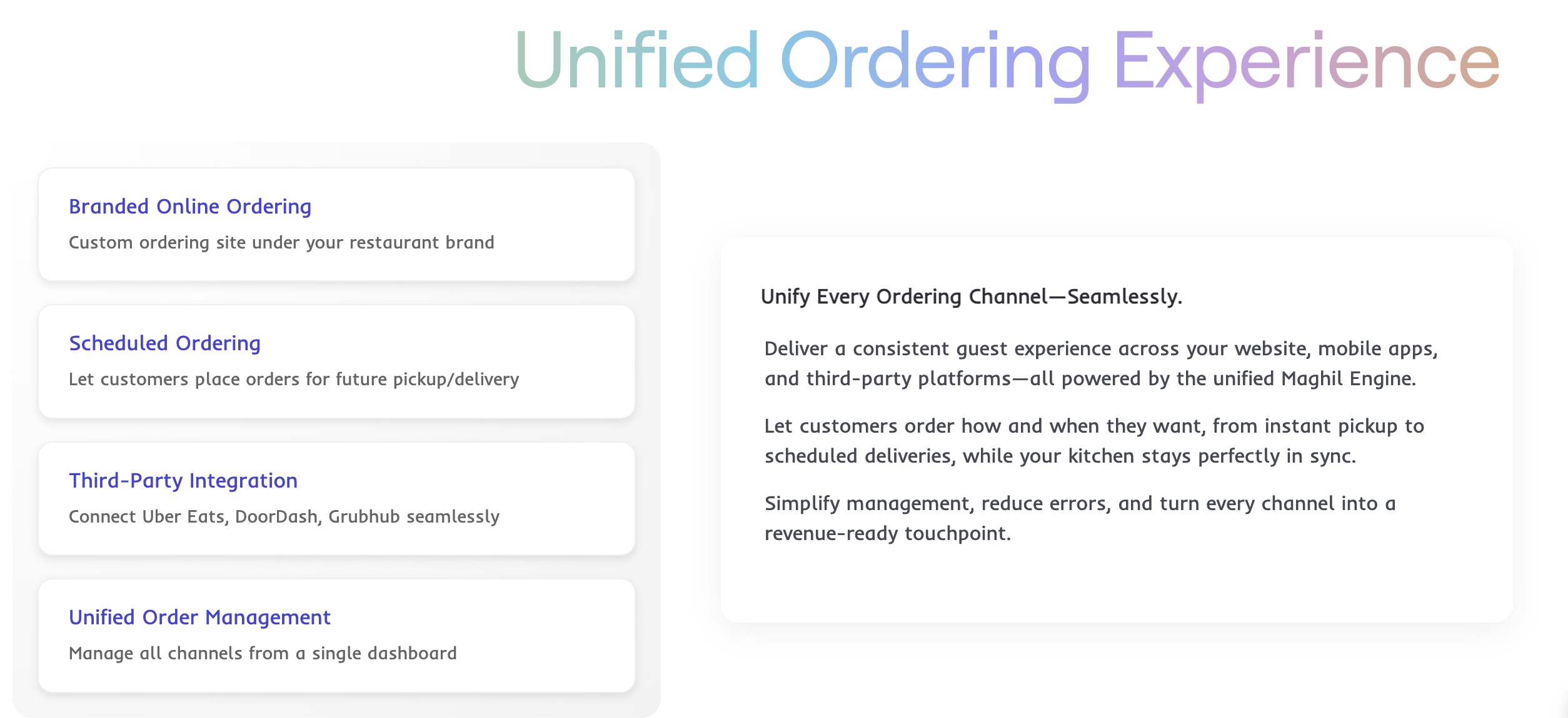 Omni-Channel Ordering